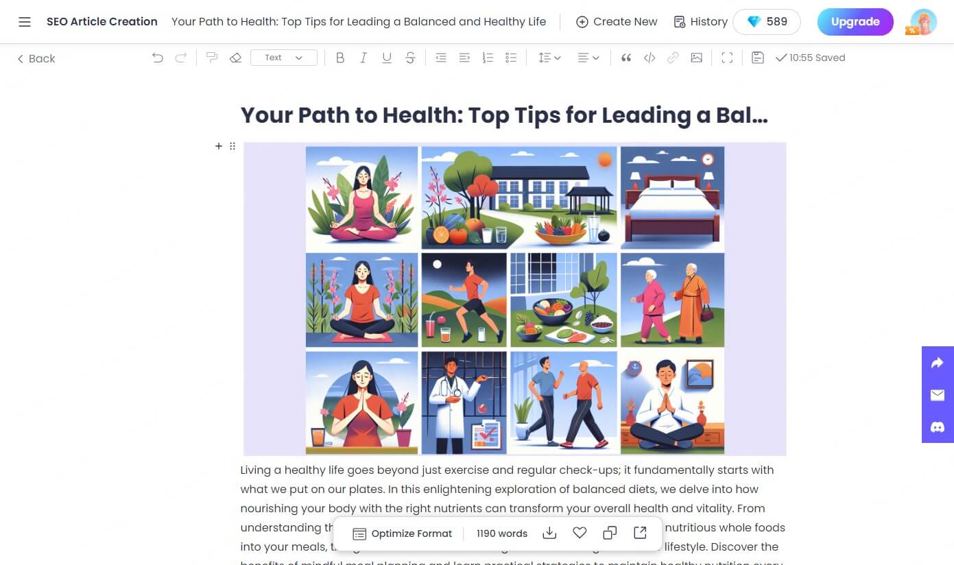 Get passage from SEO article generator