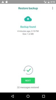 restore whatsapp backup