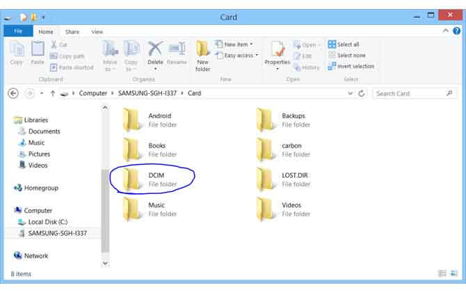 open device folder