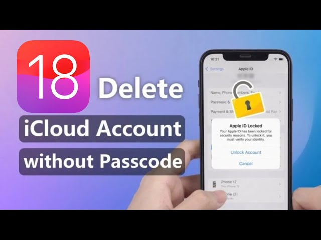 how to delete icloud account without password