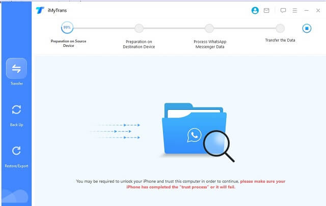 transfer whatsapp business data